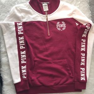 Pink half zip up